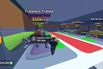 be your roblox game developer for a steal a brainrot game