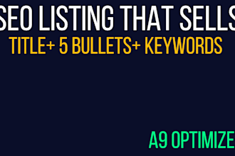 amazon fba product listing SEO and keywords research