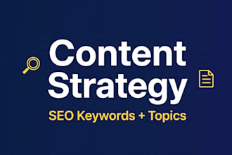 do professional SEO content strategy and keywords  for google