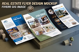design elegant real estate, business and property flyer