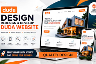 design, redesign, develop duda website, landing page and seo
