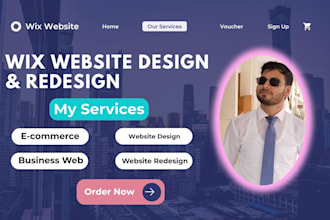 build wix website, redesign wix website for your business