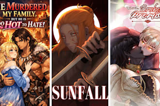 draw anime webtoon cover, manga comic illustration manhwa artwork comic page art