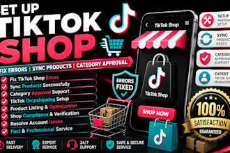 set up tik tok shop fixing tiktok shop errors sync products category approval