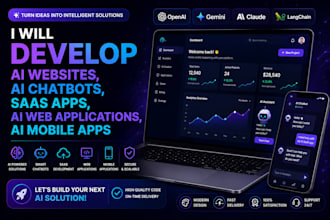 do ai app, ai bot, ai mobile app, ai website, custom build software