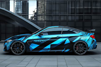 design professional vehicle wrap, car wrap, van wrap
