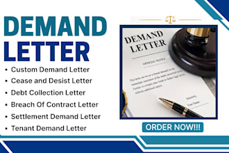 draft professional  debt collection and unpaid invoice demand letters