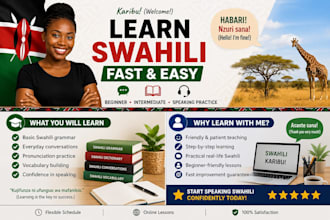 translate, teach, or write professional swahili content
