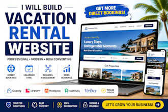 build vacation rental website, guesty, lodgify, vrbo, hostaway, hostfully