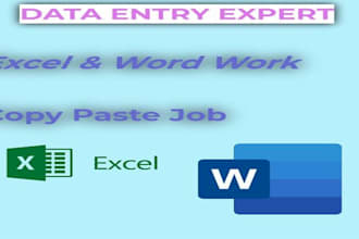 do data entry and typing work