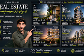edit high converting poster design for real estate brands