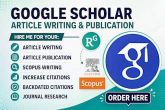 increase google scholar citations and publish articles
