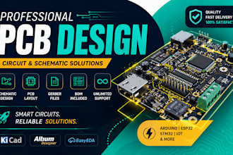 design professional pcb, circuit and schematic projects