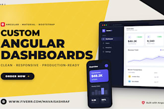 build a custom angular dashboard or admin panel UI