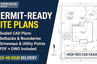 create civil engineering site plan for building permit