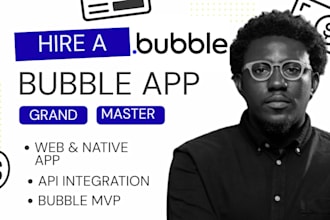 develop bubble website bubble app bubble mvp bubble saas bubble app developer