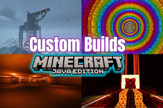 professionally create a minecraft build for java edition