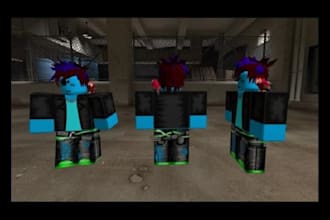 custom roblox character model, avatar, animate, rig, hat modelling, roblox game