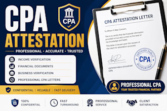issue professional CPA verification and attestation services