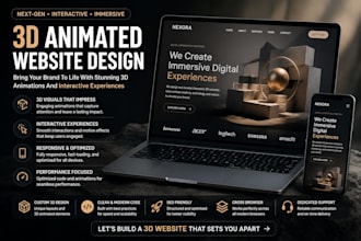 3d animated website design interactive webgl motion experience
