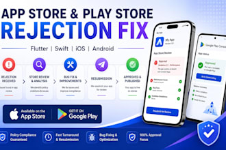 fix app store and play store rejection for flutter or swift apps