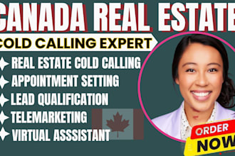 real estate cold caller appointment setter canada real estate lead generation