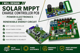 design solar mppt charge controller pcb power electronics and renewable energy