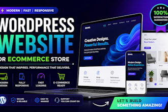 design and build wordpress web woocommerce ecommerce store full stack developmen