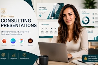 create consulting presentation design strategy deck advisory PPT
