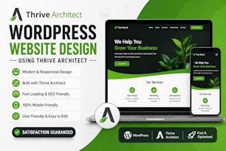 design a high converting wordpress website using thrive architect