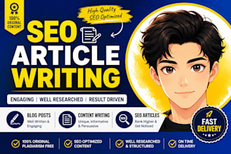 write SEO blog posts, article and content