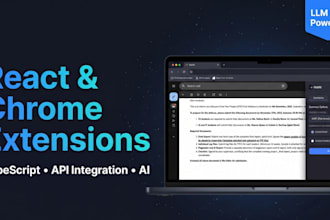 build a react typescript web app or chrome extension for you