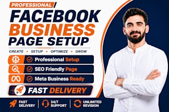 create, setup and optimize a professional facebook business page