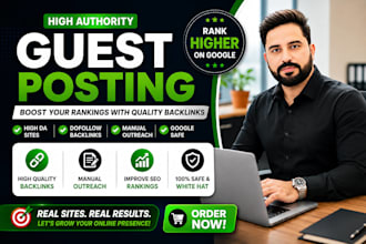 do guest posting, outreach and link building for SEO