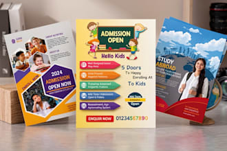 create eye catching school, university, and kindergarten flyer