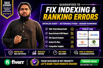 fix technical SEO issue and provide audit report