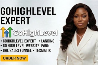 gohighlevel expert go high level website landing page ghl sales funnel texmatix