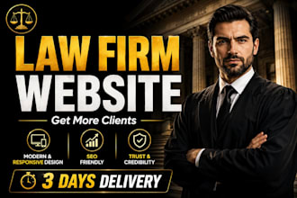 design professional law firm website for lawyers and attorneys