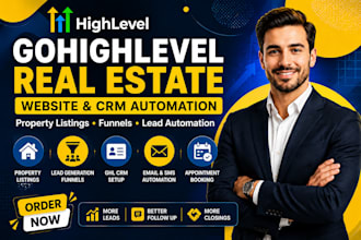 design gohighlevel real estate website, ghl property listing, ghl expert