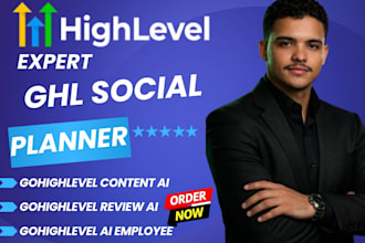 setup gohighlevel social planner ghl content ai ghl ai employee