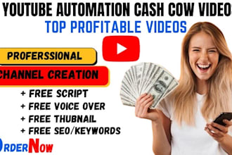 build youtube automation, grow profits making cash cow videos, top 10 ai videos