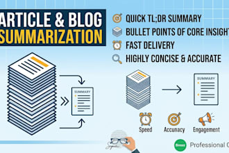 professionally summarize your articles and blogs