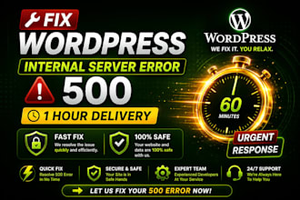 wordpress emergency fix 500, 404, login and update issues