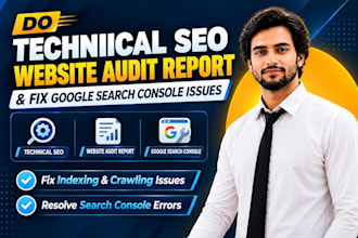do technical seo audit, website audit report and on page optimization