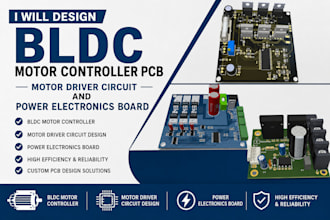design bldc motor controller pcb motor driver circuit power electronics board