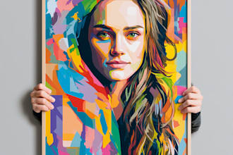 create a abstract painting art or color abstract art