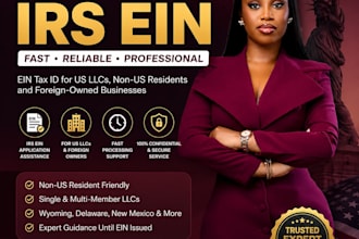 obtain ein number for us resident and non us tax id llc reg in 24hrs