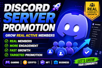 discord advertising discord server promotion, organic server growth to real user