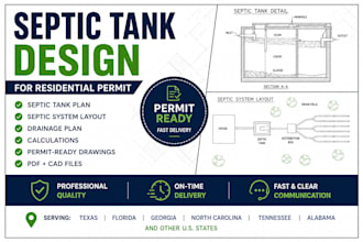 design septic tank for residential building permit