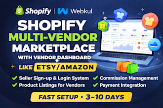 develop webkul shopify multivendor ecommerce marketplace with vendor dashboard